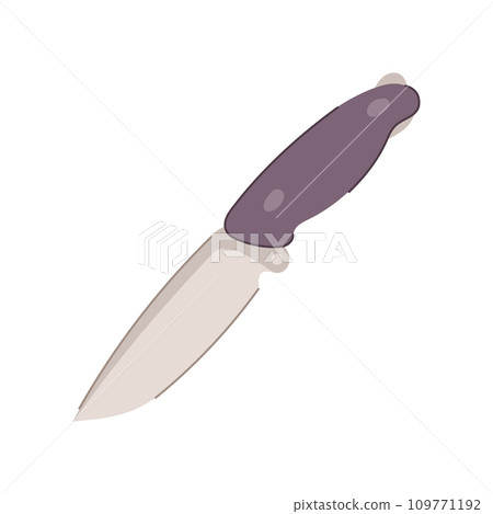 steel knife camping cartoon vector illustration 109771192
