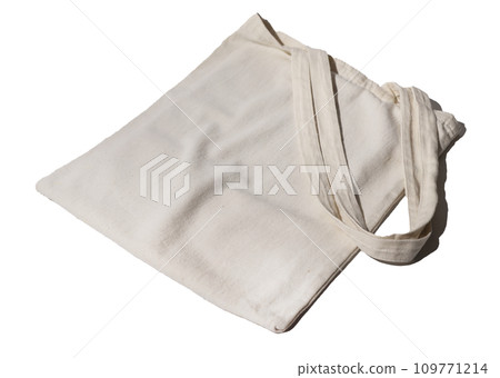 Modern eco tote bag. Recycled cotton shopper Modern eco tote bag. Recycled cotton shopper 109771214