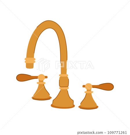 home kitchen faucet cartoon vector illustration 109771261