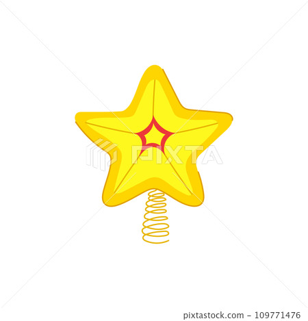 merry christmas star cartoon vector illustration 109771476