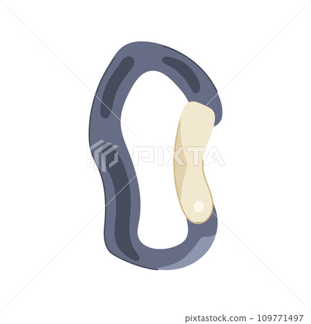 mountaineering carabiner clip cartoon vector illustration mountaineering carabiner clip cartoon vector illustration 109771497