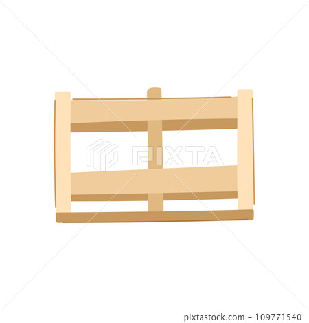 empty wooden crate cartoon vector illustration empty wooden crate cartoon vector illustration 109771540