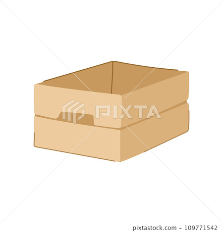 cargo wooden crate cartoon vector illustration cargo wooden crate cartoon vector illustration 109771542