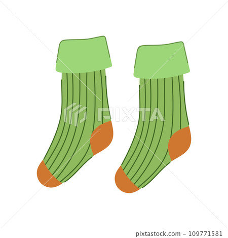 game toddler socks cartoon vector illustration 109771581