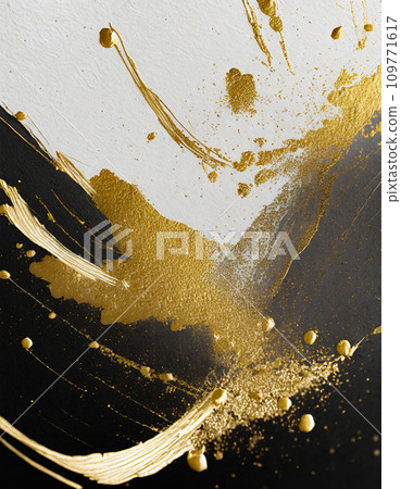 Japanese style background material of washi paper and gold leaf (AI generated image) Japanese style background material of washi paper and gold leaf (AI generated image) 109771617
