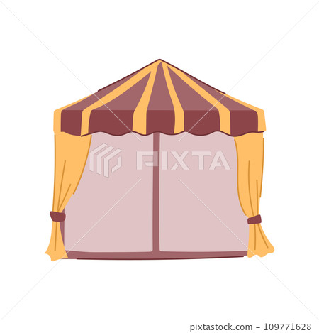 marquee tent garden cartoon vector illustration 109771628