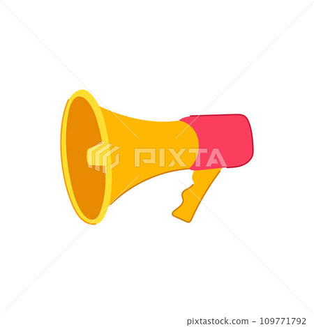 shout megaphone cartoon vector illustration 109771792