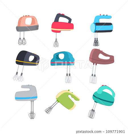 hand mixer set cartoon vector illustration 109771901