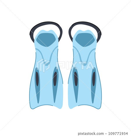 scuba flippers cartoon vector illustration scuba flippers cartoon vector illustration 109771934