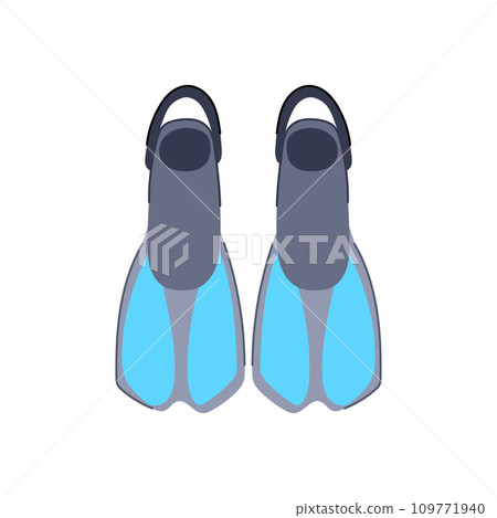 beach flippers cartoon vector illustration beach flippers cartoon vector illustration 109771940