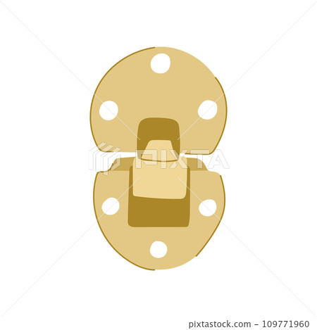 steel door hinge cartoon vector illustration 109771960