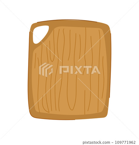 plank chopping board cartoon vector illustration 109771962