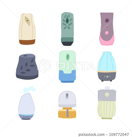 automatic air freshener set cartoon vector illustration 109772047