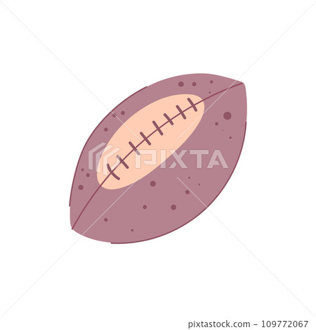 college american football ball cartoon vector illustration college american football ball cartoon vector illustration 109772067