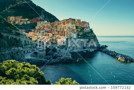 Manarola town in Cinque Terre region, Italy 109772182