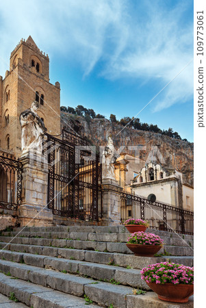 Cefalu town view Sicily, Italy 109773061