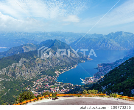 Kotor town summer morning view from up (Boka Kotorska Bay, Montenegro) Kotor town summer morning view from up (Boka Kotorska Bay, Montenegro) 109773236