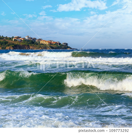 Sea view from beach. Sea view from beach. 109773292