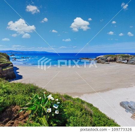 Summer Atlantic coast and beach (Galicia). Summer Atlantic coast and beach (Galicia). 109773326