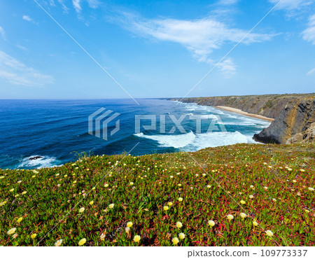 Summer Atlantic ocean coast (Algarve, Portugal). Summer Atlantic ocean coast (Algarve, Portugal). 109773337