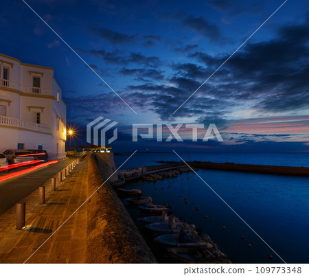 Evening Gallipoli Castle, Puglia,  Italy 109773348