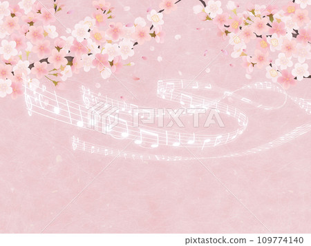 音樂在櫻花花瓣中流淌 音樂在櫻花花瓣中流淌 109774140