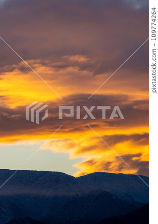 Burning clouds 109774264