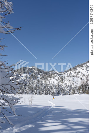 Shiga Highlands in winter, Mt. Shiga, Shijuhachiike Wetland Shiga Highlands in winter, Mt. Shiga, Shijuhachiike Wetland 109774345