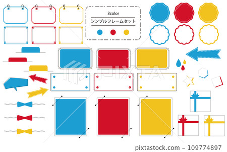 Simple and stylish frame set that is easy to use.Pop of vitamin colors. Simple and stylish frame set that is easy to use.Pop of vitamin colors. 109774897