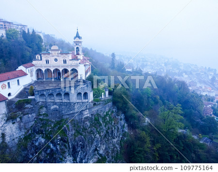 Catholic Church of Madonna del Sasso above the city of Locarno, Switzerland Catholic Church of Madonna del Sasso above the city of Locarno, Switzerland 109775164