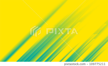 Cyan blue smooth stripes on yellow background Cyan blue smooth stripes on yellow background 109775211