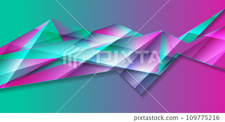 Holographic low poly abstract technology background Holographic low poly abstract technology background 109775216