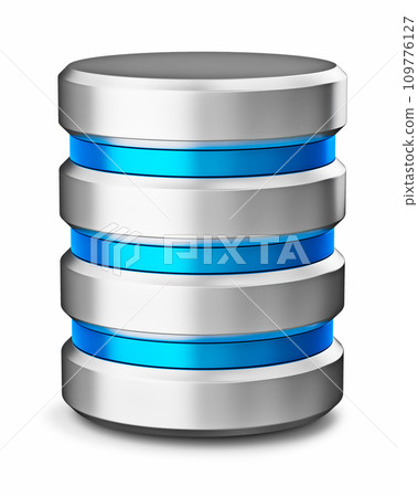 Hard disk drive data storage database icon symbol 109776127