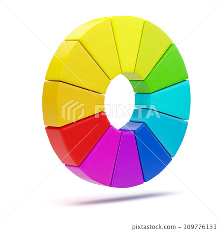 ThreeD color chart ThreeD color chart 109776131