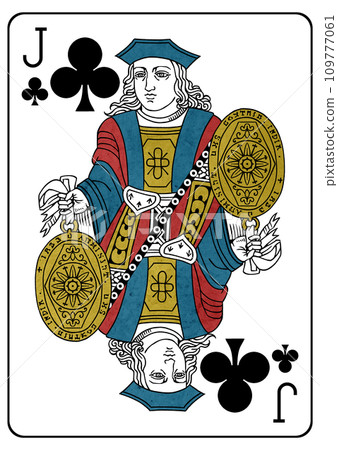 撲克牌 梅花傑克 撲克牌 梅花傑克 109777061