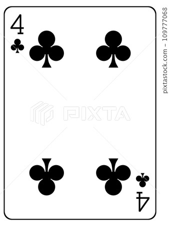 playing card club 4 playing card club 4 109777068