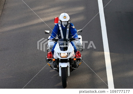 Police motorcycle patrol image 109777177