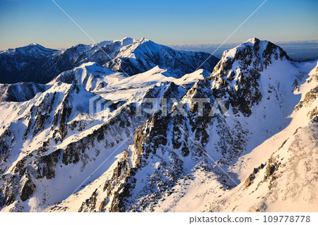 Ryuo-dake in the snow-capped Northern Alps Ryuo-dake in the snow-capped Northern Alps 109778778