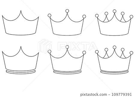 monochrome crown set 109779391