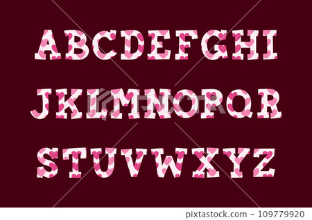 Versatile Collection of Love Love Alphabet Letters for Various Uses 109779920
