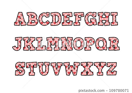 Versatile Collection of Eternal Love Alphabet Letters for Various Uses 109780071