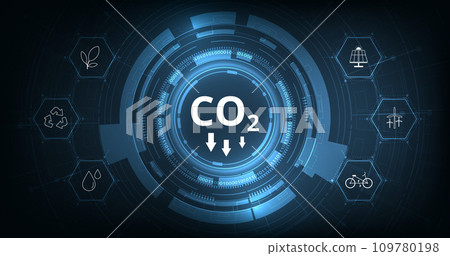 The idea of reducing CO2 emissions to limit global warming. Lower The idea of reducing CO2 emissions to limit global warming. Lower 109780198