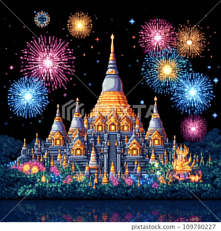 colorful fireworks over the river colorful fireworks over the river 109780227