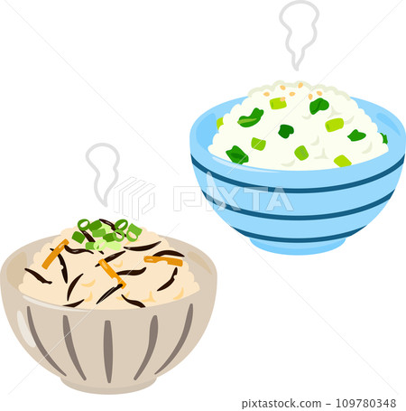 Mixed rice with hijiki and radish leaves 109780348