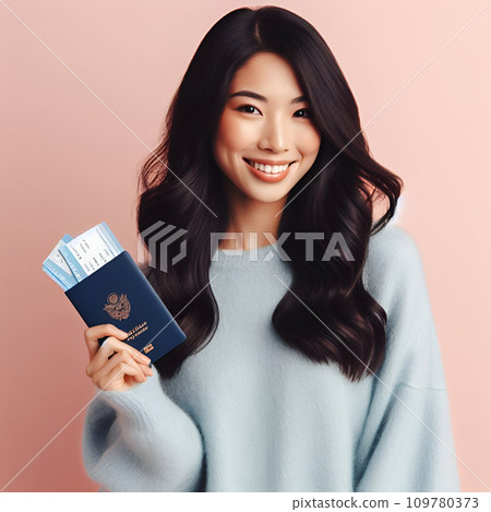 woman in warm sweater holding money in hands 109780373