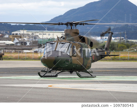 UH-2 helicopter landed at Yao Garrison 109780543