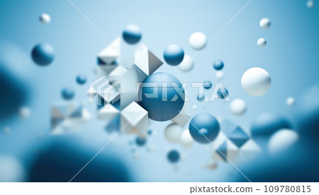Abstract 3D Business Background with Geometric Shapes 109780815