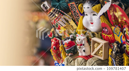 Tori no Ichi, Rake, Prosperous business, Bright colors, Family safety, Shrine, Japanese, Year-end, New Year 109781407