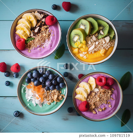 Colorful Smoothie Bowls Assortment 109781519