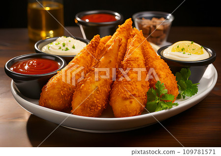 Savory Brazilian Coxinha Plate Savory Brazilian Coxinha Plate 109781571